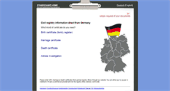 Desktop Screenshot of birth-certificate-germany.com